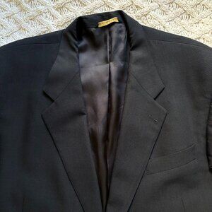 Jack Victor for‎ Nordstrom Sport Coat Pure Wool Black Blazer Suit Jacket Canada
